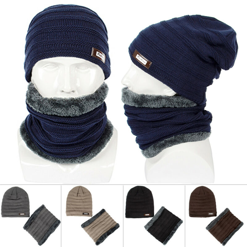 Unisex Hip-Hop Bonnet chaud d/'hiverTricot laine Bonnet ski Chapeau Skull Slouch