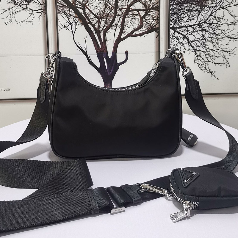 

Luxury 2020 Hobo Bag Womens designer luxury handbags purses Famous Brands Handle Bags Chain Shoulder Crossbody Bags Handbags Bags, Black