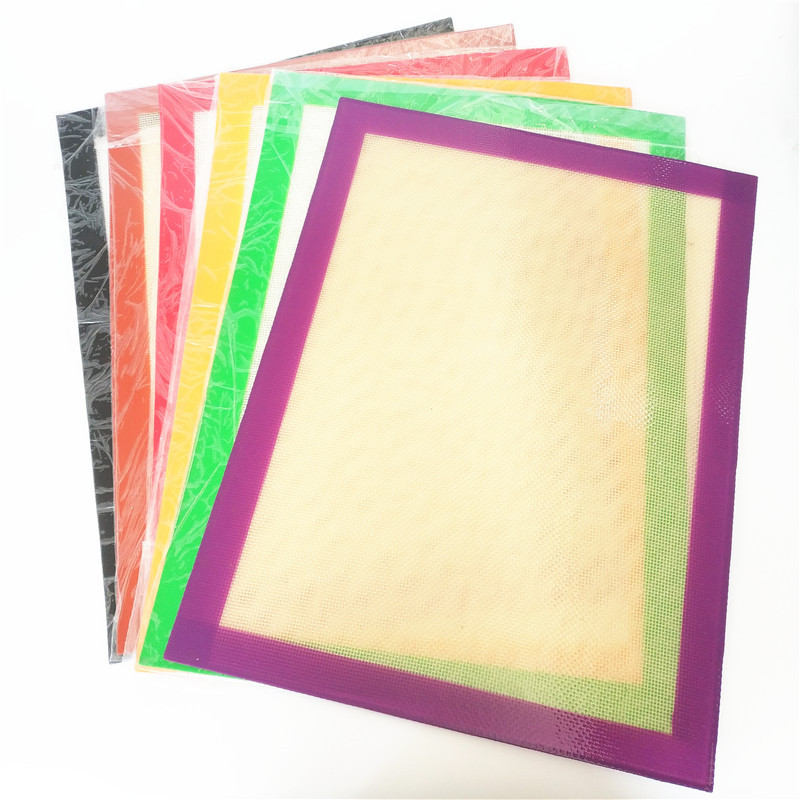 

Silicone Mat Pad Food Grade Silicone 42X29.5CM Non-stick Slick Oil Mats Dab Bho Mat With Silicone And Fiberglass Baking Mat