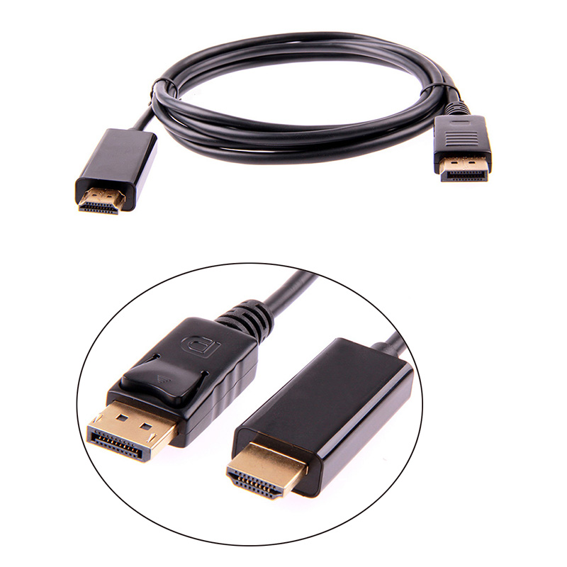 

New 1.8M display port Displayport Male DP to HDMI Female Cable Adapter Converter for PC Laptop HD Projector