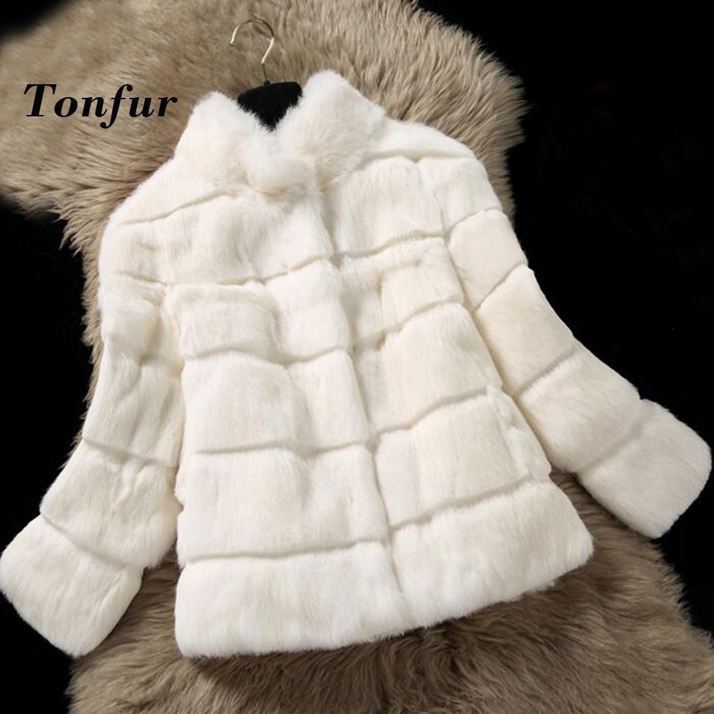 

2019 Mandarin Collar Sheared genuine real natural women's fur coat fashional fur jacket all-match waistcoat tbsr193, Beige
