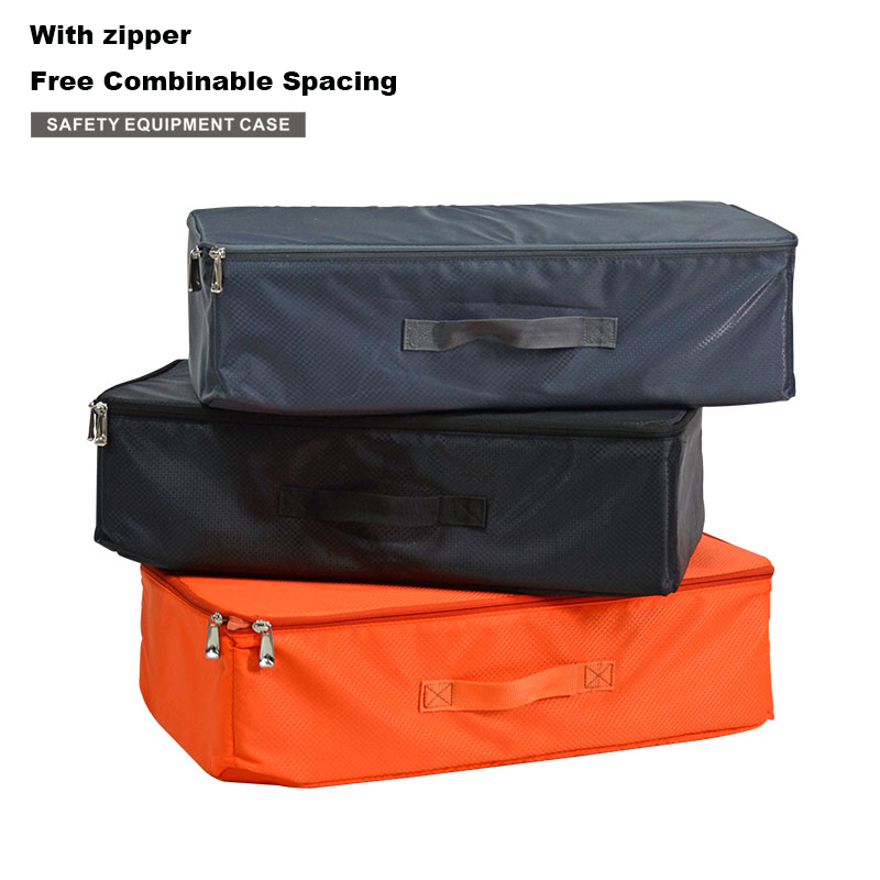 

Protective box toolbox lining removable zippered partition file bag