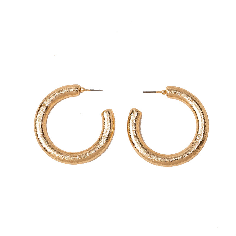 

Hoop & Huggie 2021 Gold Minimalist Earrings Korean Fashion Women Party Jewelry