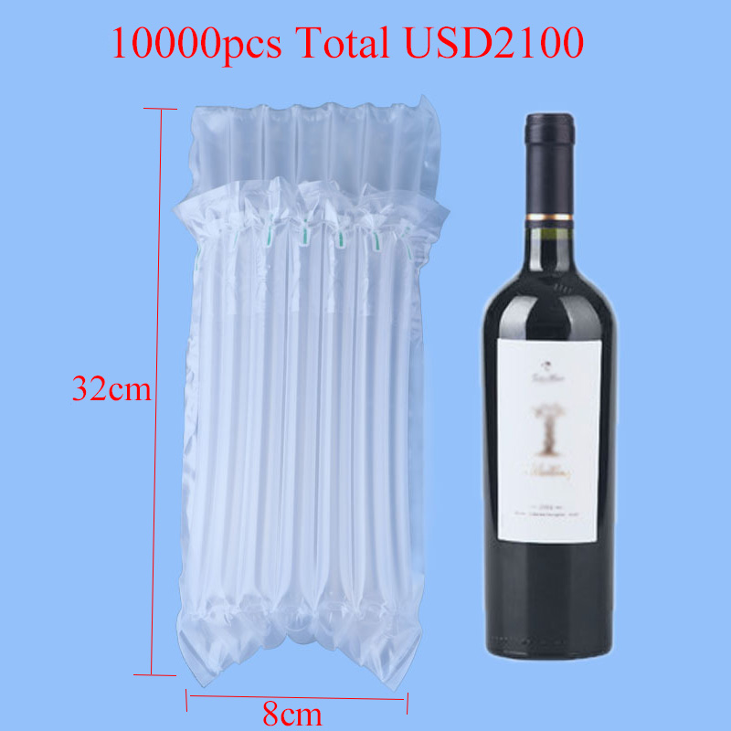 

DHL & FedEX 32*8cm Air Dunnage Bag Air Filled Protective Wine Wrap Air Cushion Column Wrap Bags