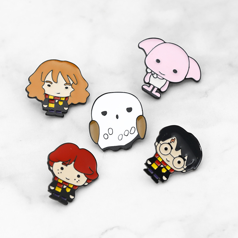 

Move Jewelry Cartoon Character HP Potter Dobby Hermione Enamel pins Badges Lapel pins