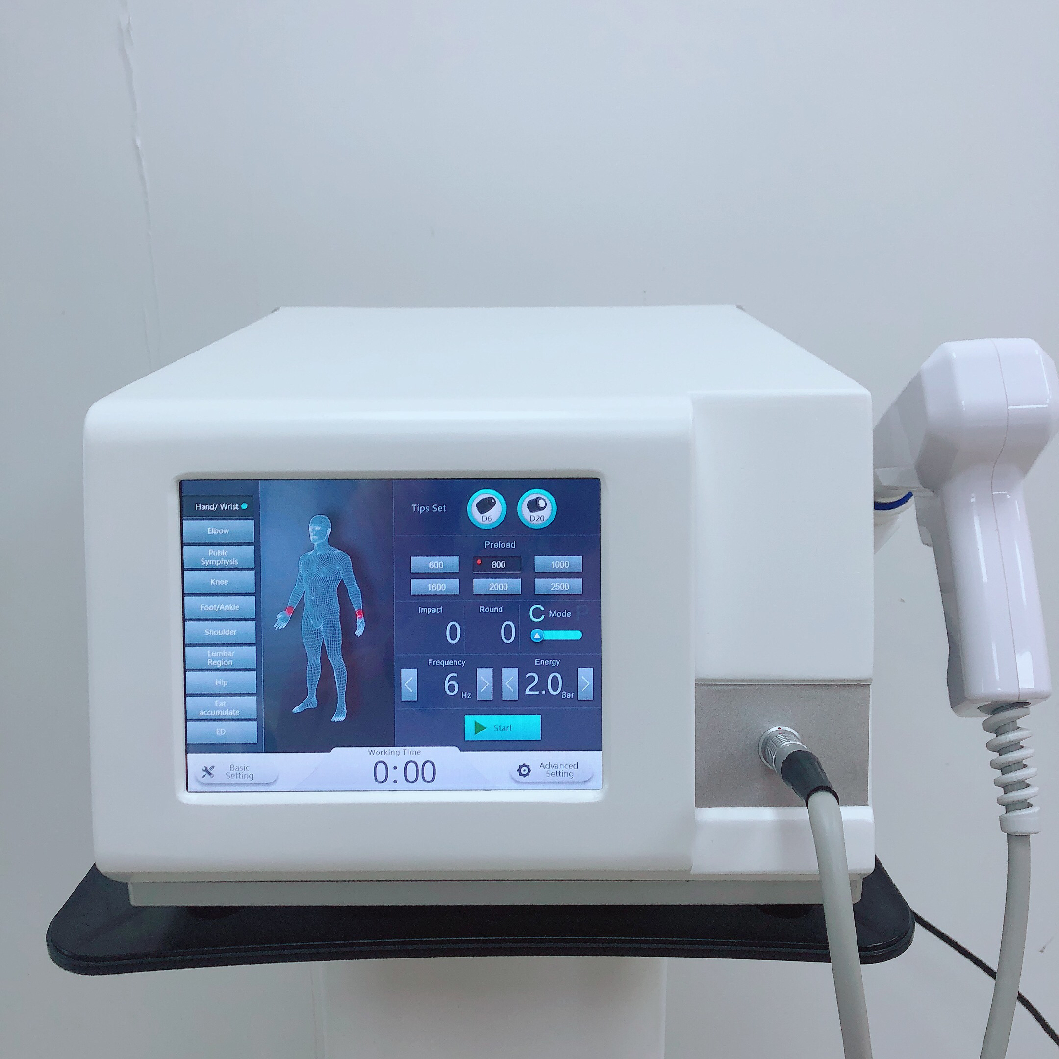 

Hot sales extracorporeal acoustic radial shock wave therapy for orthopaedics physiotherapy machine for ED treatment