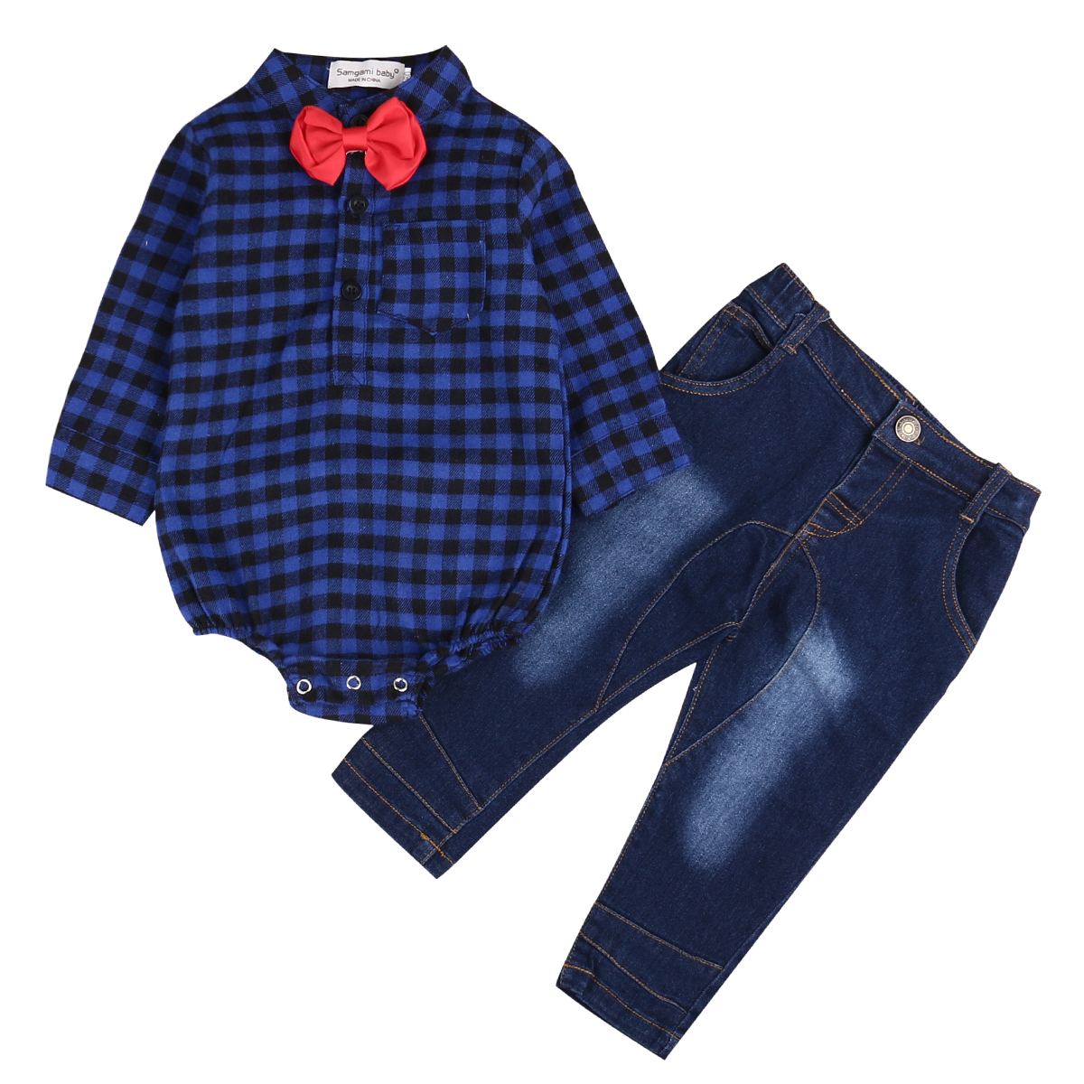 baby boy jeans romper