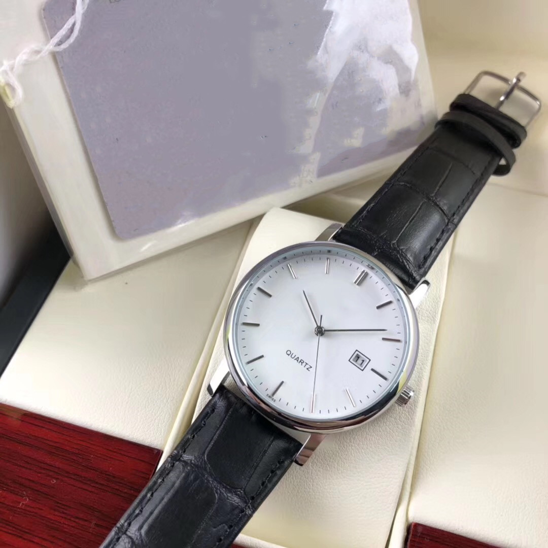 2020 new high quality luxury mens watches quartz Watch designer watches LONGIN brand leather belt Mens fashion accessories Free shipping-image-588859150