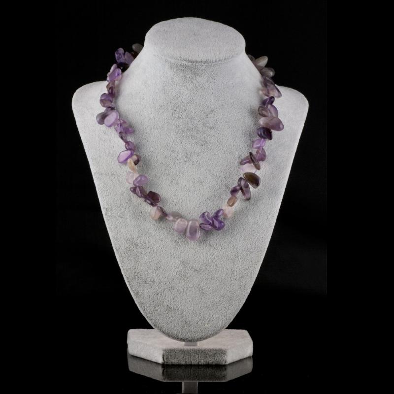 

Pendant Necklaces Wholesale Natural Irregular Stone Necklace Amethystz Gravel Item With 18 Inches 8-15MMM