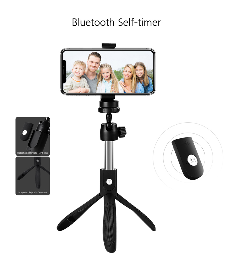 CHENZHIQIANG Camera Accessories Wholesales Bluetooth Shutter Remote Selfie Stick Tripod Mount Holder for Vlogging Live Broadcast