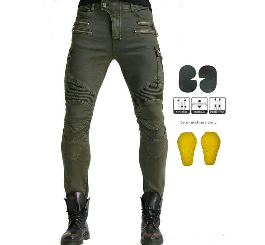 

motorcycle jeans riding Love Moto pants leisure trousers Not Komine off-road motocross riding pants zipper design with 4 Pads