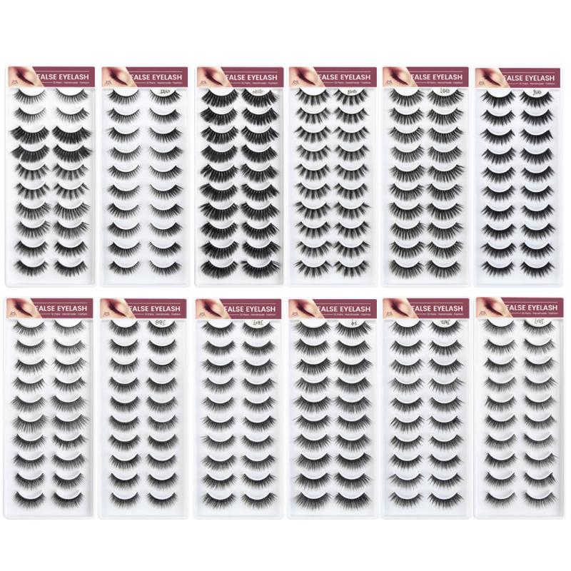 

MAGEFY 5/10Pairs 3D Faux Mink Eyelashes Natural Thick Long False Eyelashes Fake Lashes Makeup Extension Maquiagem