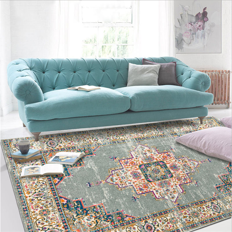 

Rugs and Carpets for Home Living Room American Pink Green Geometric Pattern Carpet Christmas Rug Modern Kids Decor Boy, Jq-carpets-381