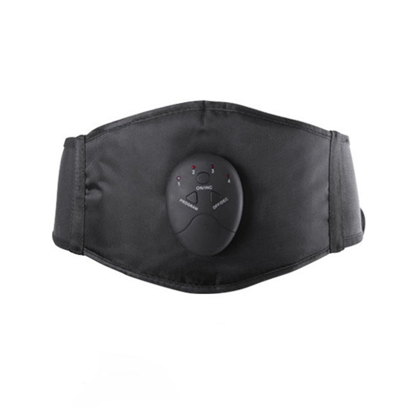 

Training Equipment Muscle Vibration Abdominal Trainer Body Slimming Belt EMS Massager Stimulator Waist Support Fat Burning Weight Los, Black