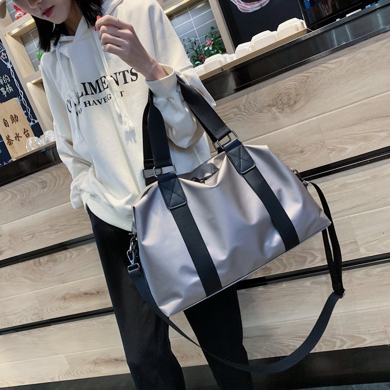 

2020 Fashion Women Luggage Duffle Bag Oxford Multifunction Travel Handbags Large Capacity Travel Shoulder Overnight Bag, Black