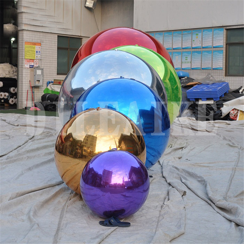 

1m/1.5m/2m hangup Inflatable Mirror ball/inflatable reflecting Mirror Ball/Christmas decoration Hanging mirror Balloon
