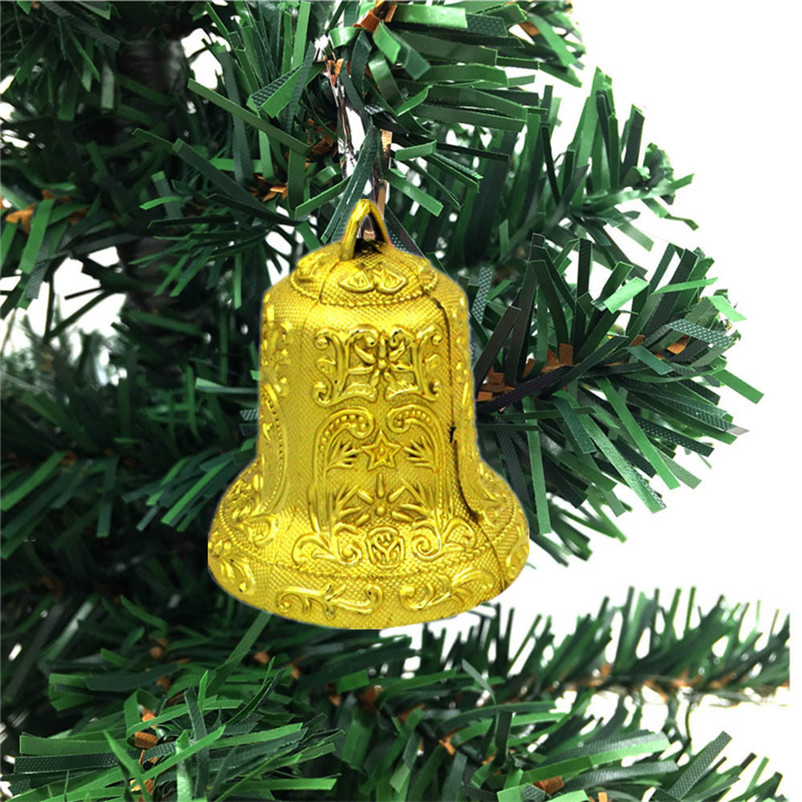 

4Pcs Christmas Bell Christmas Tree Ornaments Xmas Decorative Tree Ornaments Holiday Gifts Dropshipping Enfeites De Natal N07