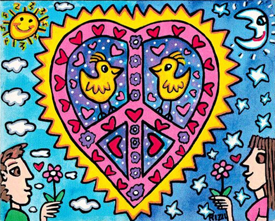 

James Rizzi -MY LOVE Home Decor Handcrafts Oil Painting On Canvas Wall Art Canvas Pictures 191224