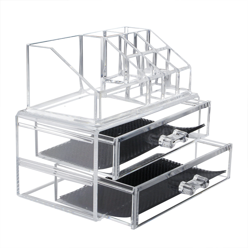 2019 Acrylic Jewelry Storage Box Drawer Makeup Organizer