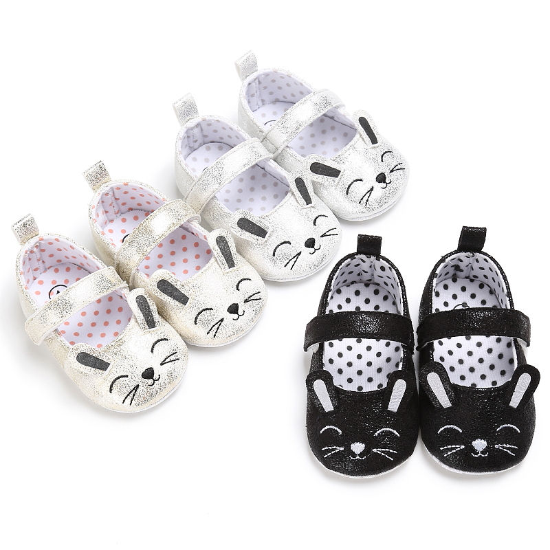 

Newborn Baby Girl Soft Sole Mouse Crib Shoes Anti-slip Sneaker Prewalker 0-18M