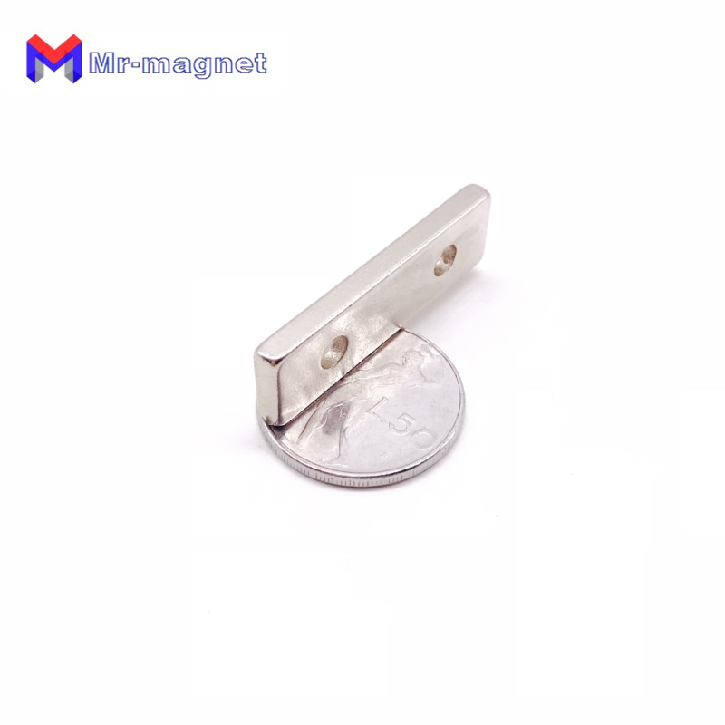 imanes new 8pcs n50 strong cuboid block magnet 50105mm double hole 4mm countersunk rare earth neodymium permanent magnets 50x10x54mm-image-437518998