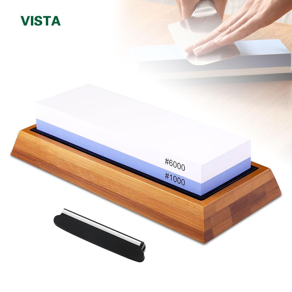 

Knife Sharpener Whetstone Sharpening Stones Grinding Stone System Water Stone Honing Kitchen Tool 2-IN-1 240 600 1000 3000 Grit
