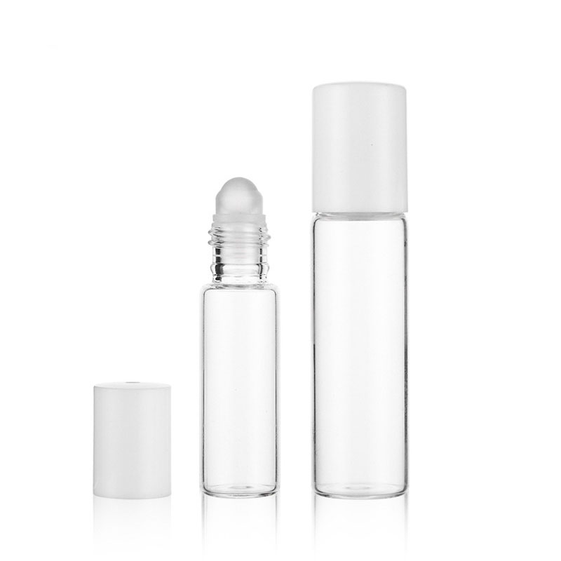 

5ml/10ml Clear Transparent Glass Essential Oil Roller Bottles Aromatherapy Perfumes Lip Balms Roll On Bottles