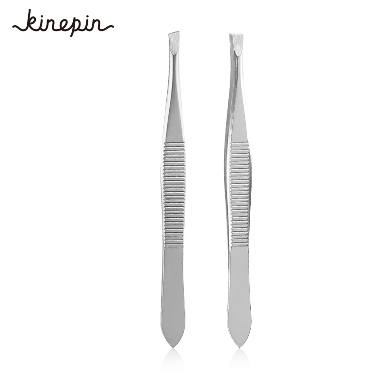 

Professional Slant Eyebrow Tweezers Stainless Steel Slanted Straight Tip Eyebrow Hair Removal Clip Tweezer Makeup Tools 88*7mm