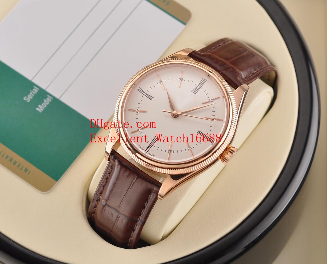 

6 Hot Sell The Mens watches 39 mm 50505 Stainless Steel Case Sapphire Glass Asia 8215 Movement Mechanical Automatic Leather Strap Mens Wa