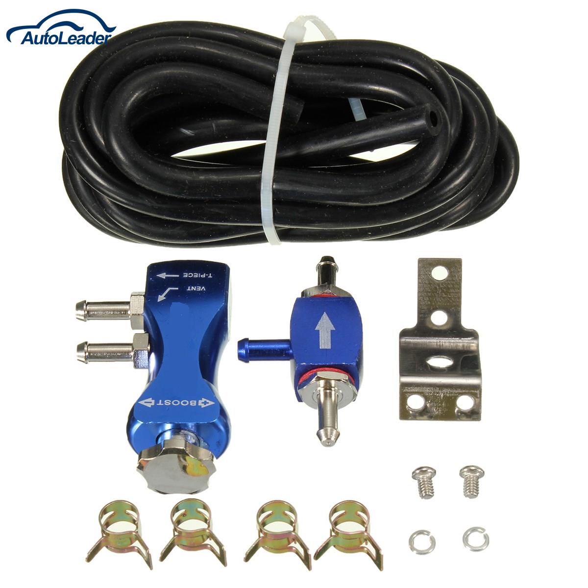 argento Car Turbo Boost Manuale Regolatore di Turbo in Alluminio Regolabile Manuale Turbo Boost Controller Kit