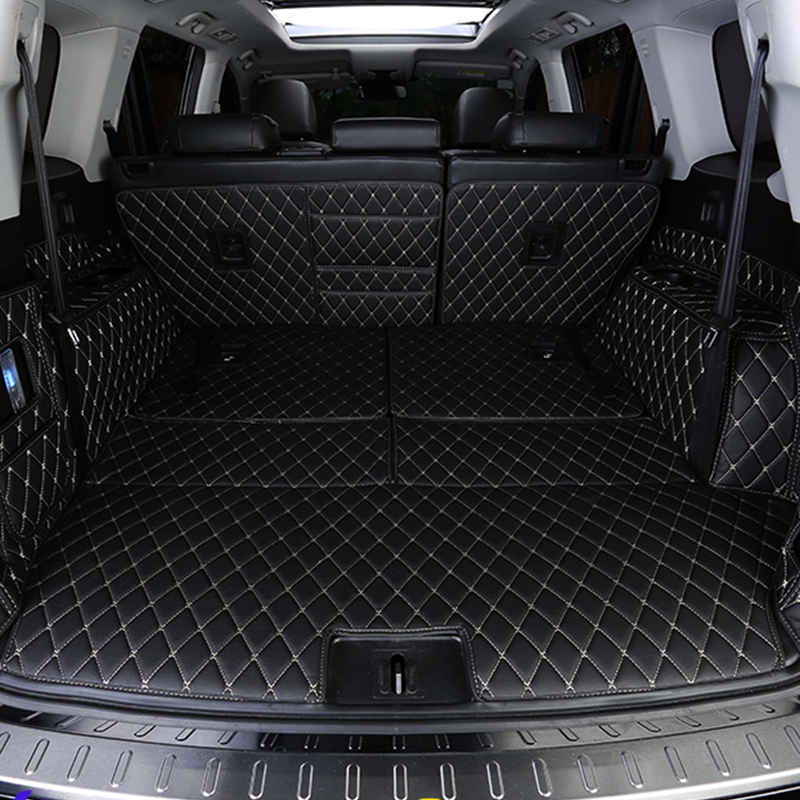

Lsrtw2017 Fiber Leather Car Anti-scratch Waterproof Trunk Floor Mat for Trumpchi Gs8 2017 2019 2020
