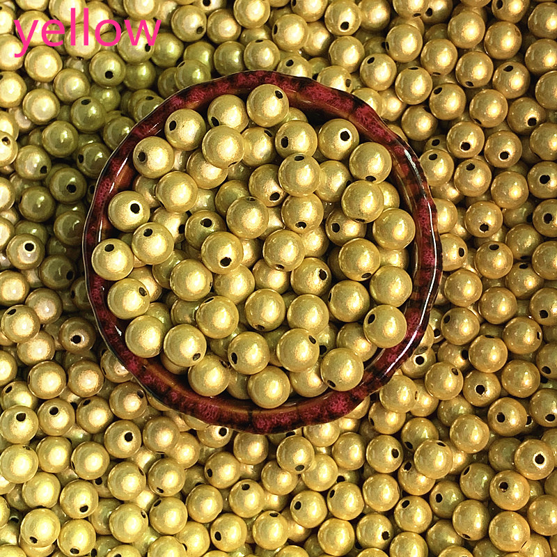 

New 6mm 8mm 3d Shining Dream Acrylic Round Spacer Beads for Jewelry Making DIY #02