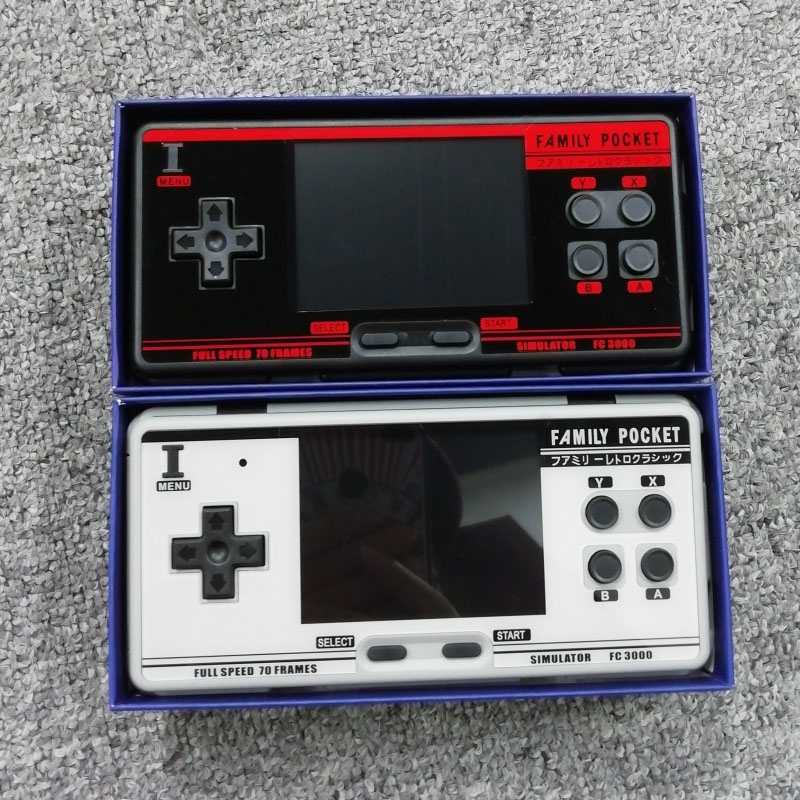 

Fast Ship Nostalgic SIMULATOR FC3000 Family Pocket Handheld Game Console Handheld Full Speed 70 Frames Game Console