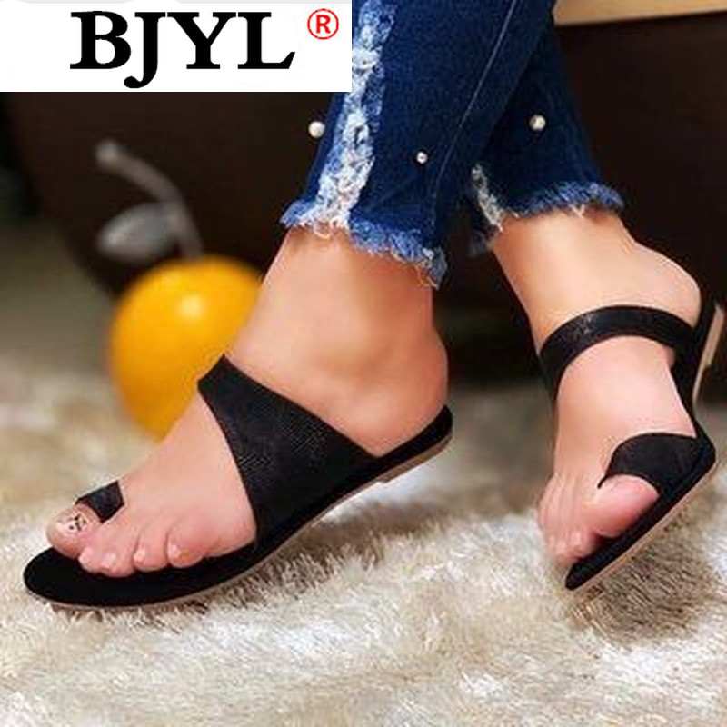 

2020 Summer Non-slip Women Sandals Flat Casual Outdoor Beach Open-toe Sandals Lightweight Comfortable Non-slip for Women, White