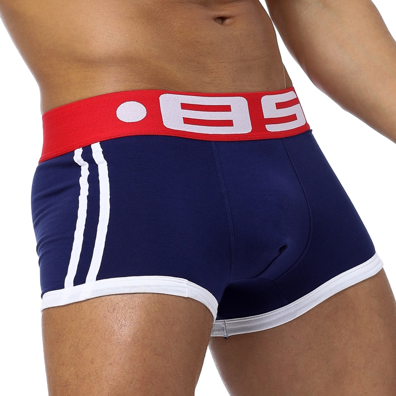 

Brand men Underwear boxer Sexy cotton Cuecas Boxers Mens boxer shorts Gay Underwear Man male boy underpants slip B0040, Black