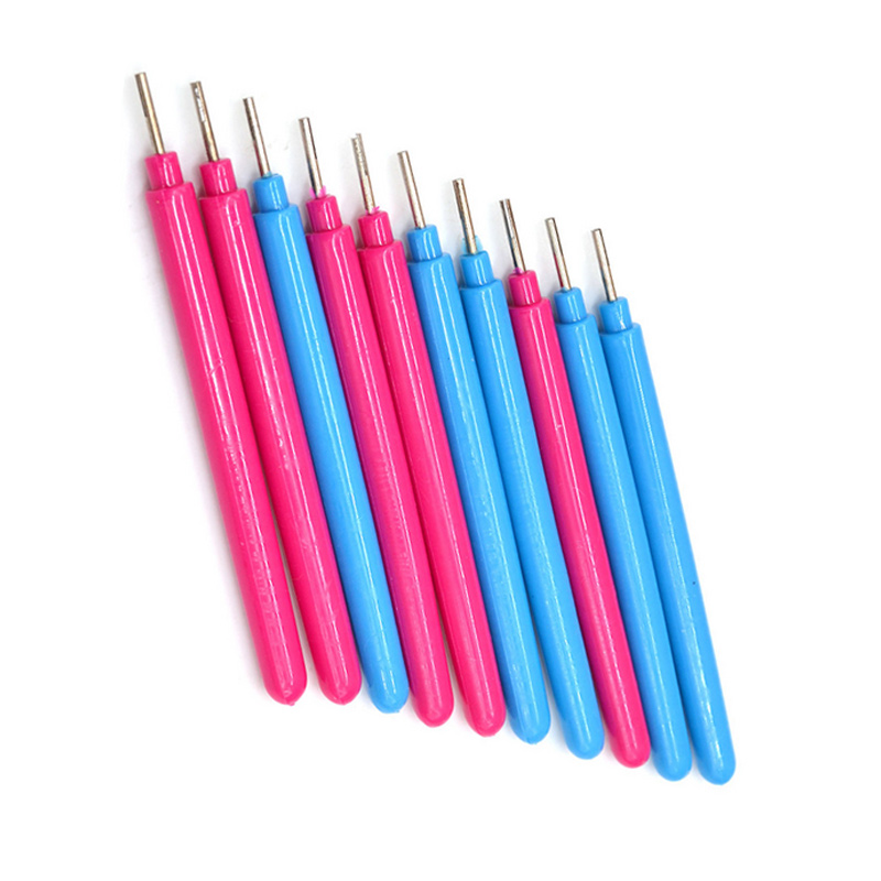 10Pcs DIY Quilling Pen Crimping Tool New Slotted Paper Scrapbooking Craft Random