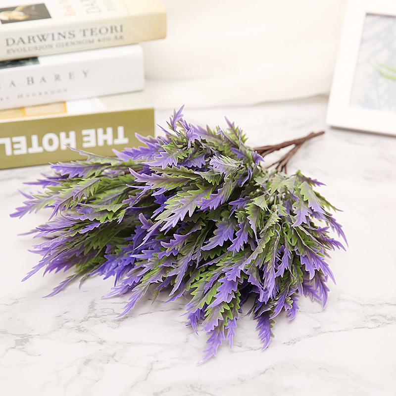 

Simulation wormwood potted flower arrangement plant living room decoration plastic flowers, Red