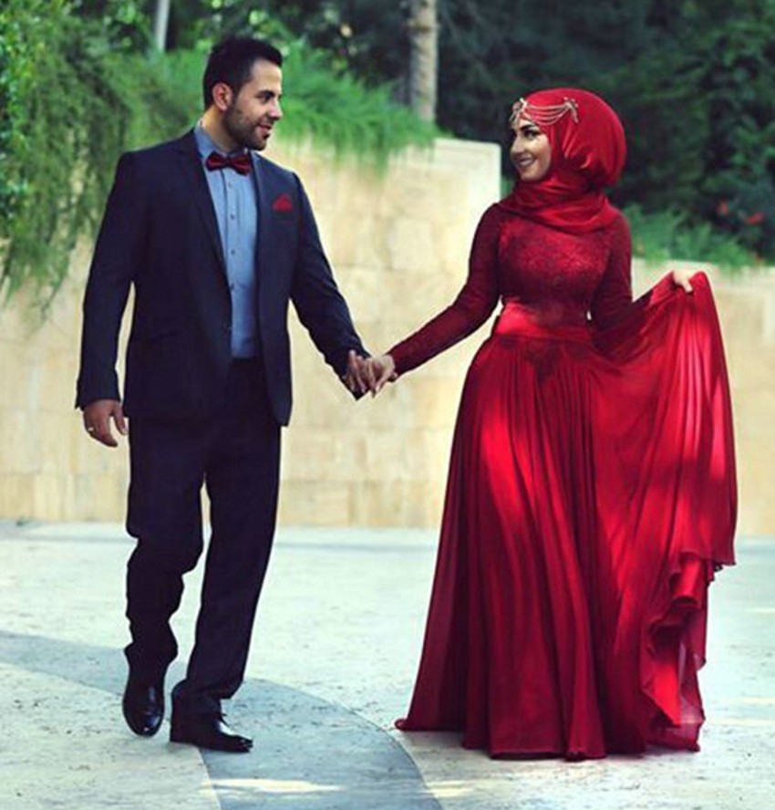 

Red Long Sleeve Dubai Arabic Style Muslim islamic Hijab Evening Dresses Evening Gowns Kaftan abaya in dubai, Hunter green