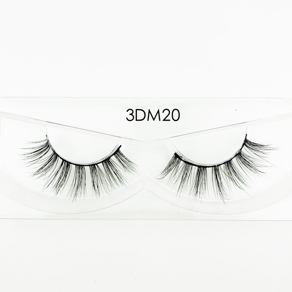 

New Arrival High Quanlity 100% Handmade 1 Pair 15MM 3D Real Mink Lashes Multilayer Soft Thick False Eyelashes 3DM38