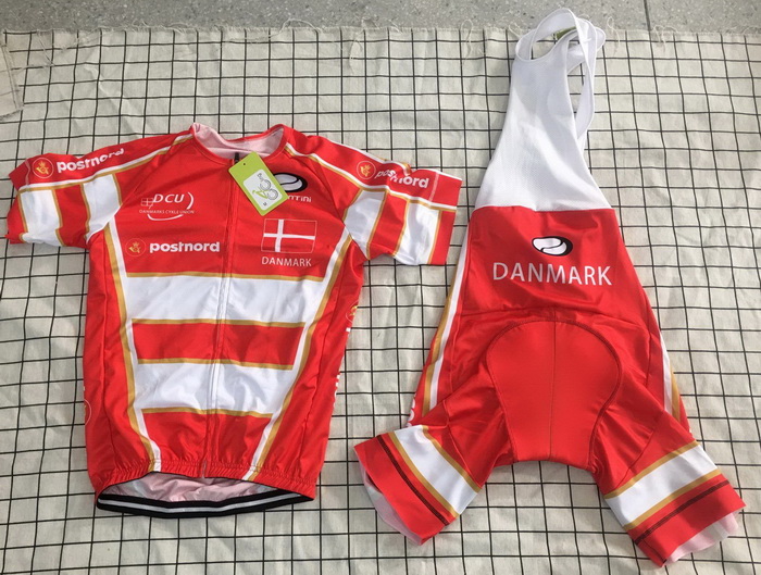 

2019 DANISH DENMARK NATIONAL TEAM RED SHORT SLEEVE CYCLING JERSEY SUMMER CYCLING WEAR ROPA CICLISMO+ BIB SHORTSRED WITH POWER BAND, Only jersey
