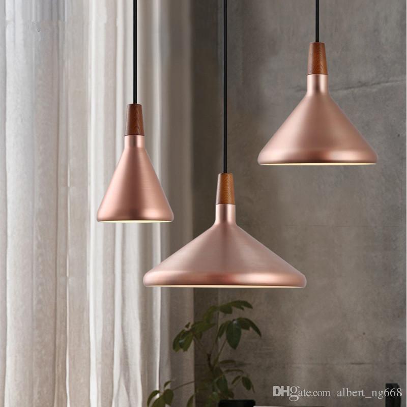 

Nordic Retro Pendant Lights Modern Led Pendant Lamps Copper Hanglamp Aluminum luminaria for living room kitchen chandelier lighting fixtures