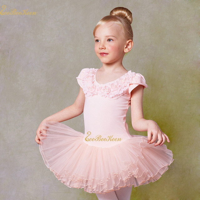 SALE Ballet Dance Dress with Skirt//Tutu Kids Leotard Pink Girl 3//4//5//6//7 UK SALE