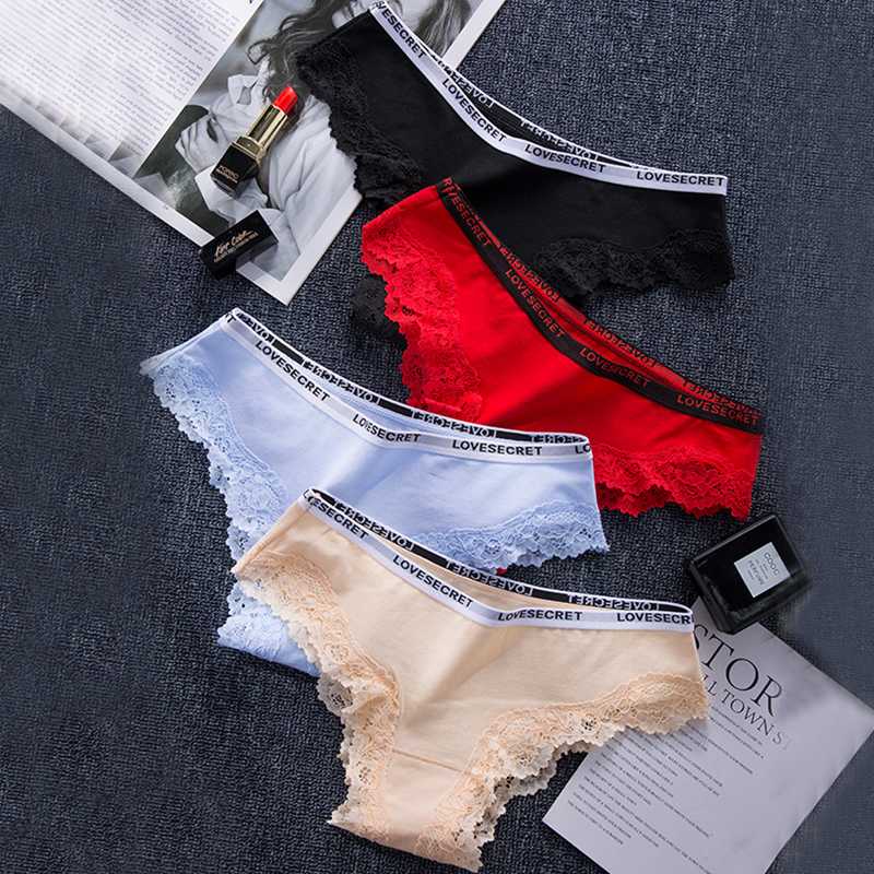 

Women Sexy Panties Lace Underwear Seamless Lingerie Briefs Soft Cotton Pants Breathable Female Underpants Thong Intimates #F