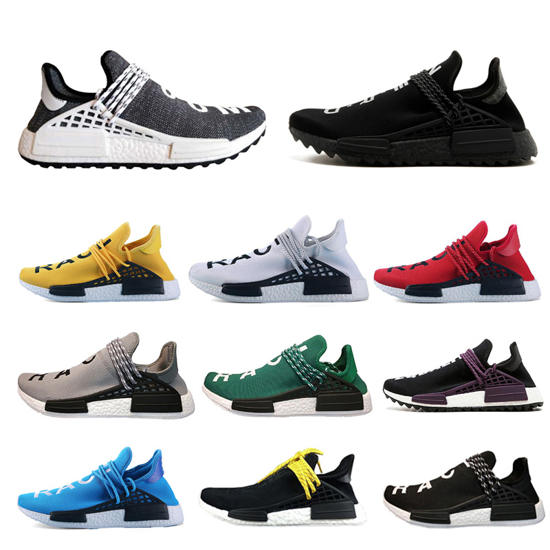 

Designer races luxury shoes men 2019 pharrell williams nmd human race women Wave Runner running mens Training top qualit chaussures Sneaker, Blue