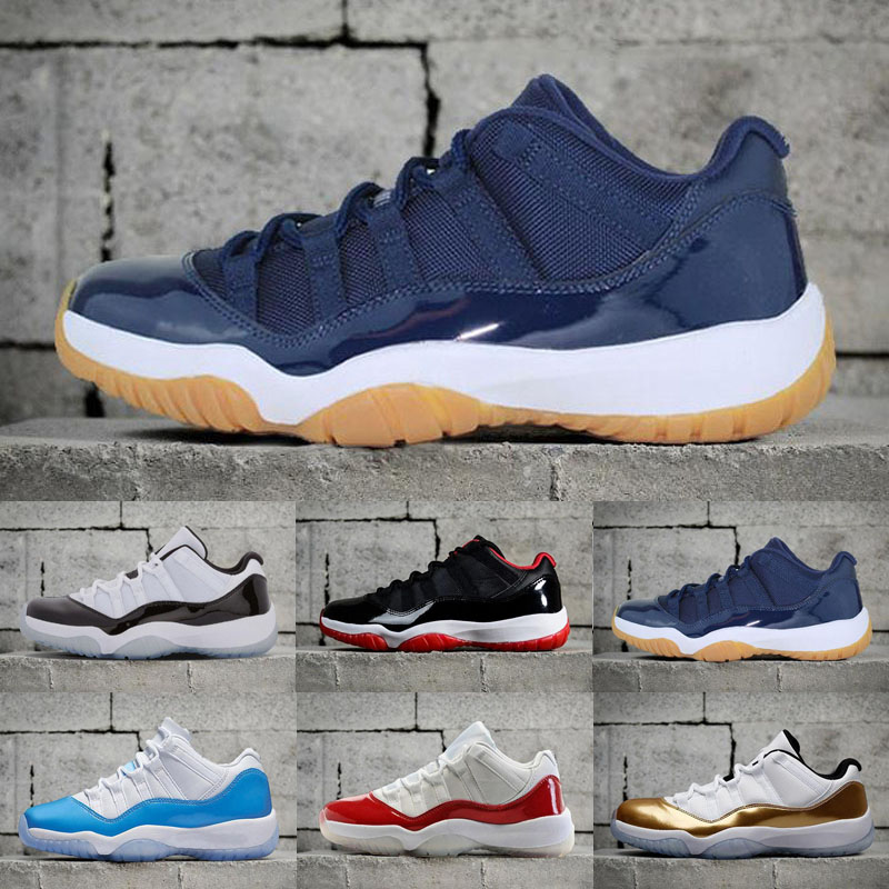 

11 LOW Bred IE COBALT Concord NAVY GUM blue moon Georgetown Retro Basketball Shoes 11s Sneaker XI Closing Ceremony Sports Shoes Athletics, As photo 8