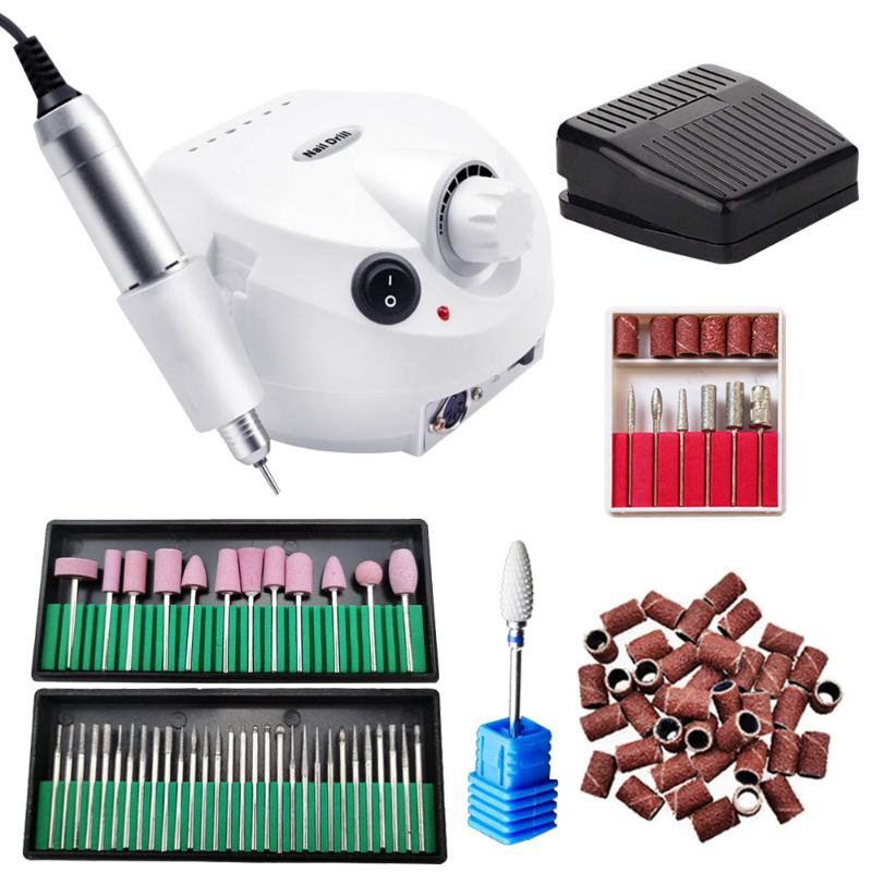 

35000/20000 RPM Electric Nail Drill Machine Manicure Machine Milling Cutter For Manicure Pedicure Accessories Nail Art Tool