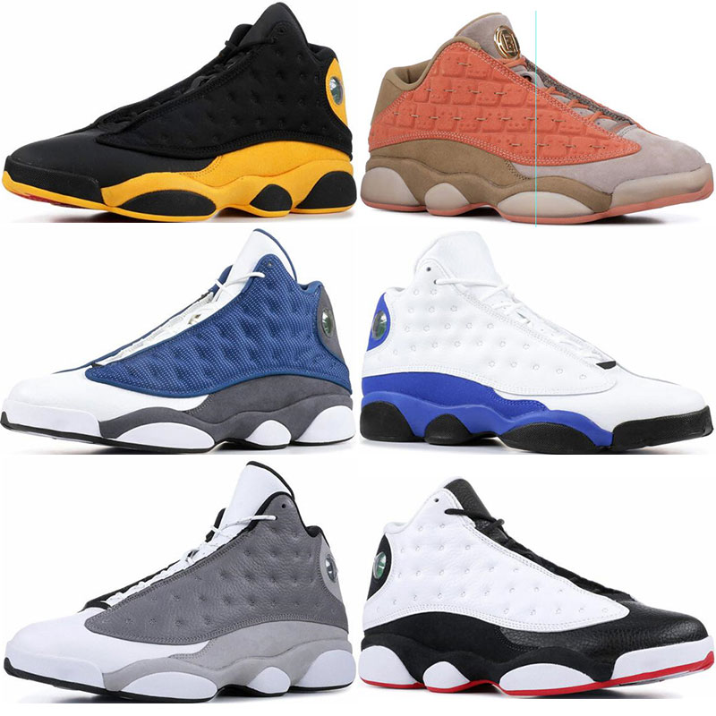 

Hotsale Mens basketball shoes 13s black cat Atmosphere Grey Clot Terracotta bred chicago mens trainers sports sneaker shoes size 7-13, He-got-game-2018-release