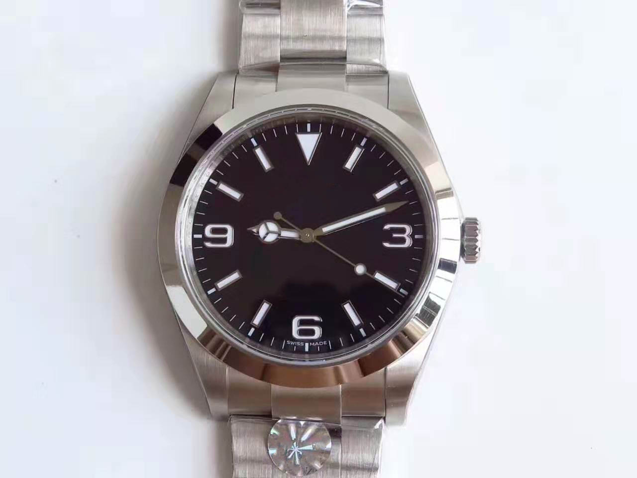 

Explorer Men's Deluxe Watch, Series 114300 Master Steel Dome Automatic Movement Designer, Waterproof