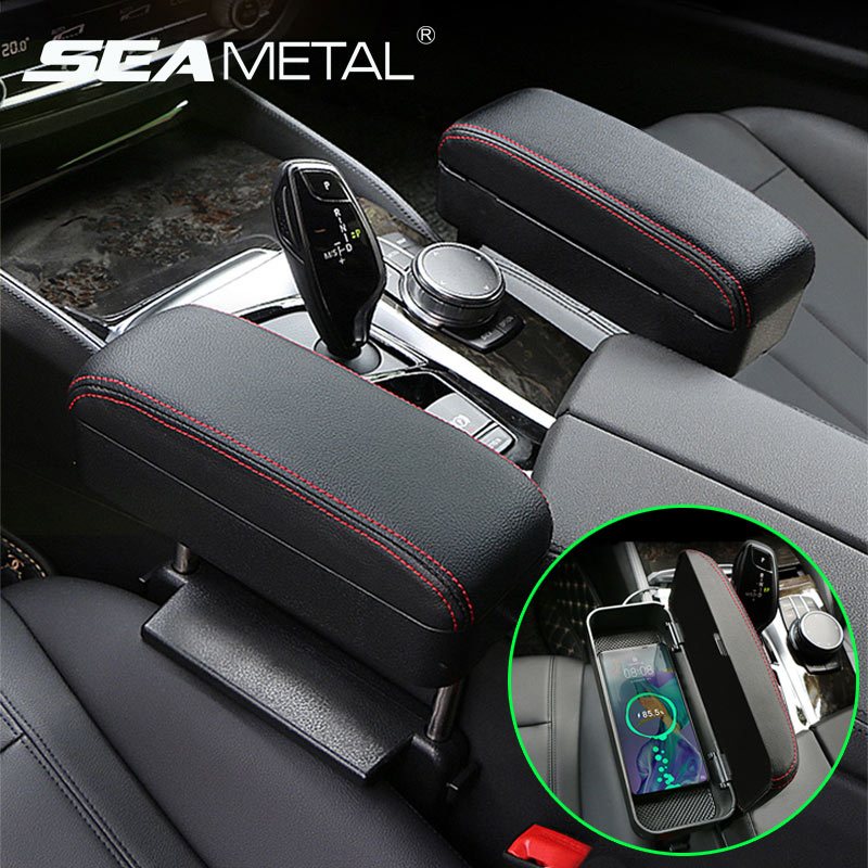 Pour Hyundai Kona 2018-2019 Intérieur Accoudoir Boite de Rangement Organiser
