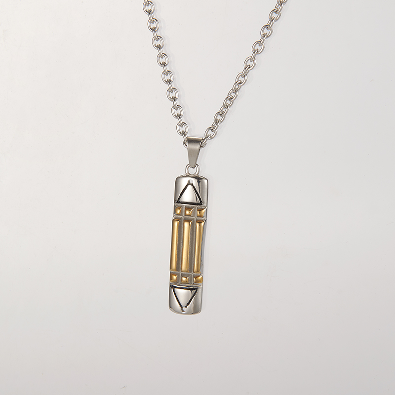 

ZPAMS Stainless Steel Men women Necklace Silver gold Color Atlantis Necklace for Men/women Long Chain Charm Necklaces Pendants